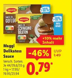 Lidl Maggi Delikatess Sauce Angebot