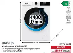 METRO gorenje Waschautomat WNHP184APS Angebot