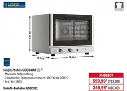 METRO METRO PROFESSIONAL Heißluftofen GC03400 ES Angebot