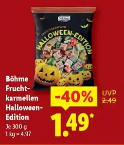Lidl Böhme Frucht- karmellen Halloween- Edition Angebot