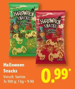 Lidl Halloween Snacks Angebot