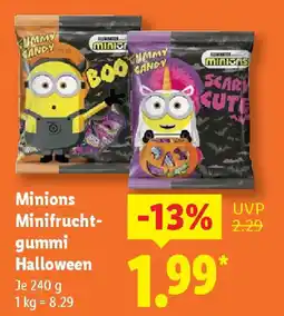 Lidl Minions Minifrucht- gummi Halloween Angebot