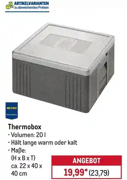 METRO METRO PROFESSIONAL Thermobox Angebot