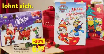 Lidl Milka Adventskalender Angebot