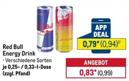 METRO Red Bull Energy Drink Angebot