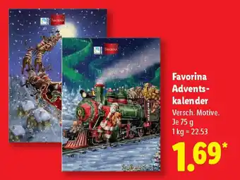 Lidl Favorina Advents- kalender Angebot