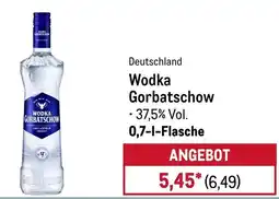 METRO Wodka Gorbatschow Angebot