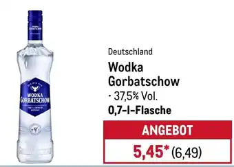 METRO Wodka Gorbatschow Angebot