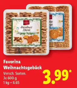 Lidl Favorina Weihnachtsgebäck Angebot