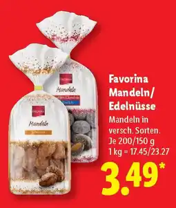 Lidl Favorina Mandeln/ Edelnüsse Angebot