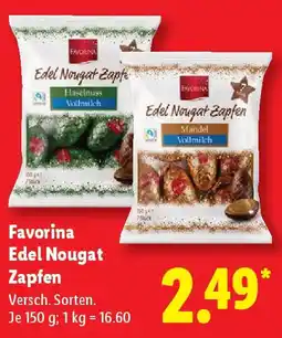 Lidl Favorina Edel Nougat Zapfen Angebot