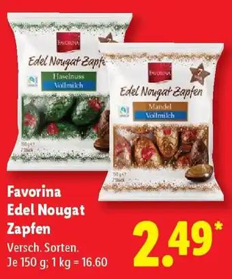 Lidl Favorina Edel Nougat Zapfen Angebot