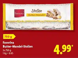 Lidl Favorina Butter-Mandel-Stollen Angebot