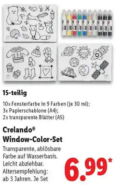 Lidl Crelando Window-Color-Set Angebot