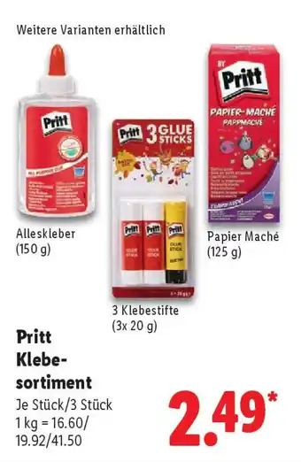 Lidl Pritt Klebe- sortiment Angebot