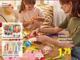 Lidl Crelando Stempel-Set/ Bastelscheren Angebot