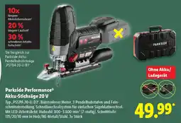 Lidl Parkside Performance Akku-Stichsäge 20 V Angebot