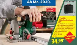Lidl Parkside Akku-Handkreissäge 20V Angebot