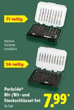 Lidl Parkside Bit-/Bit- und Steckschlüssel-Set Angebot