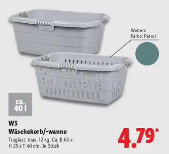 Lidl W5 Wäschekorb/-wanne Angebot
