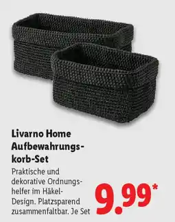 Lidl Livarno Home Aufbewahrungs- korb-Set Angebot
