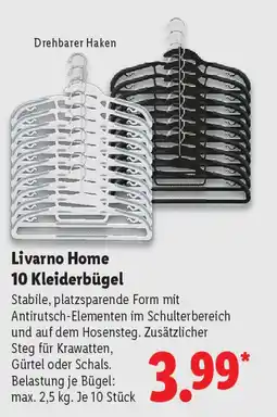 Lidl Livarno Home 10 Kleiderbügel Angebot