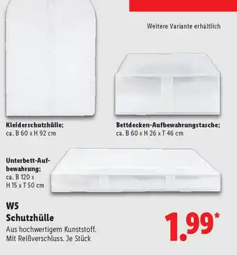 Lidl W5 Schutzhülle Angebot