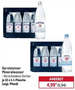 METRO Gerolsteiner Mineralwasser Angebot