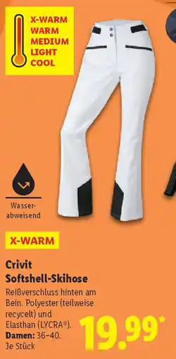 Lidl Crivit Softshell-Skihose Angebot