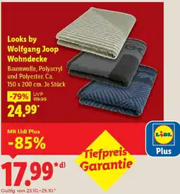 Lidl Looks by Wolfgang Joop Wohndecke Angebot