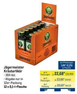 METRO Jägermeister Kräuterlikör Angebot