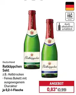 METRO Rotkäppchen Sekt Angebot
