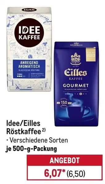 METRO Idee/Eilles Röstkaffee Angebot