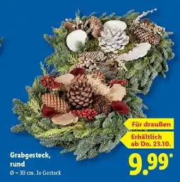 Lidl Grabgesteck, rund Angebot