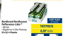 METRO Nordbrand Nordhausen Pefferminz-Likör Angebot