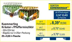 METRO Kuemmerling Kräuter-/Pfefferminzlikör Angebot