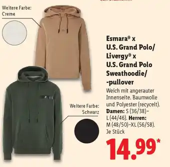 Lidl Livergy x U.S. Grand Polo Sweathoodie/ -pullover Angebot