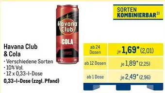 METRO Havana Club & Cola Angebot