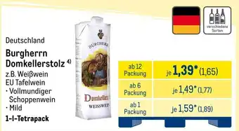 METRO Burgherrn Domkellerstolz Angebot