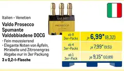 METRO Valdo Prosecco Spumante Valdobbiadene DOCG Angebot