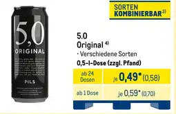 METRO 5.0 Original Angebot