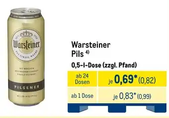 METRO Warsteiner Pils Angebot