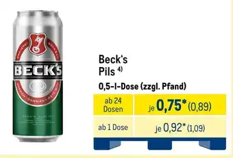METRO Beck's Pils Angebot