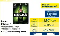 METRO Beck's Pilsener Angebot