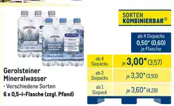 METRO Gerolsteiner Mineralwasser Angebot