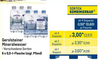 METRO Gerolsteiner Mineralwasser Angebot