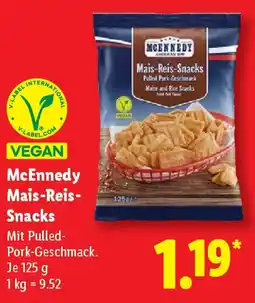 Lidl McEnnedy Mais-Reis- Snacks Angebot