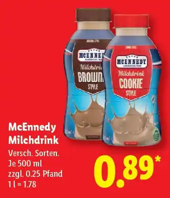 Lidl McEnnedy Milchdrink Angebot