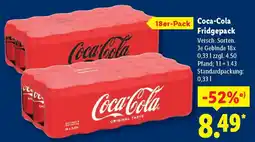 Lidl Coca-Cola Fridgepack Angebot