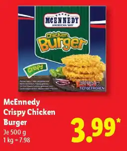 Lidl McEnnedy Crispy Chicken Burger Angebot